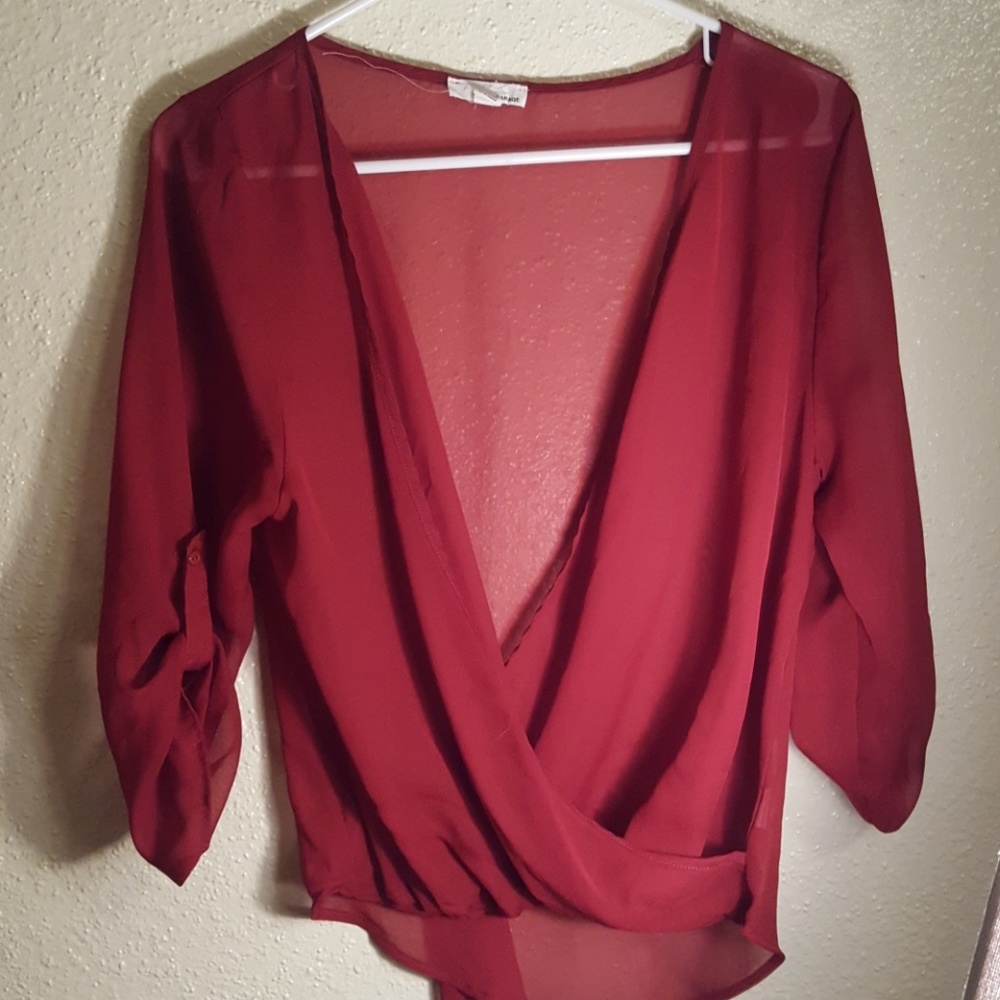Maroon blouse